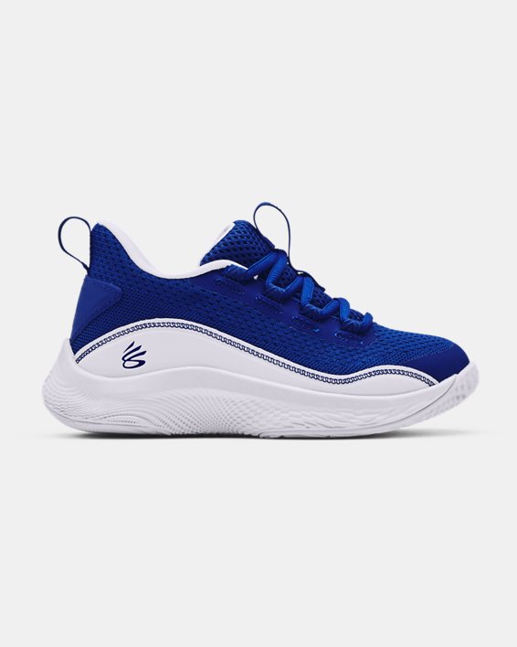 Pre-School Curry 8 Basketball Shoes, Blue, pdpMainDesktop image number 0